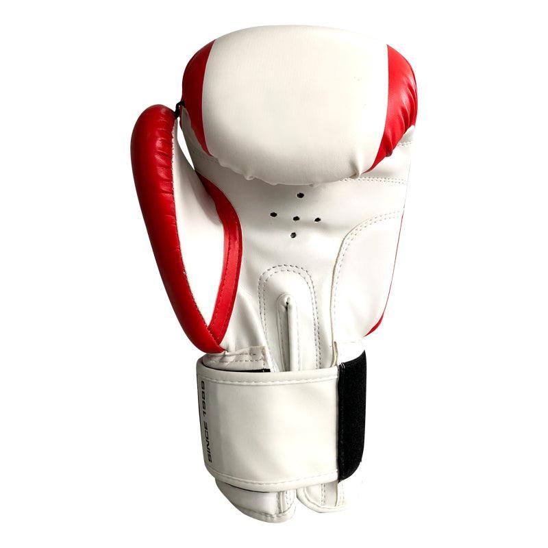 Tuffx Boxing Gloves White and Red Mani Sports®