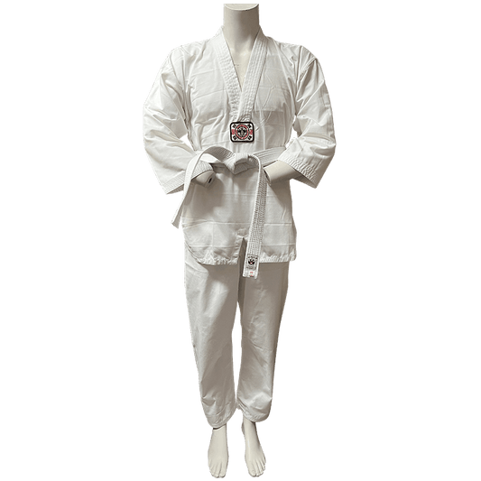 Middleweight Taekwondo Uniform White With Elastic Pant - Mani Sports®