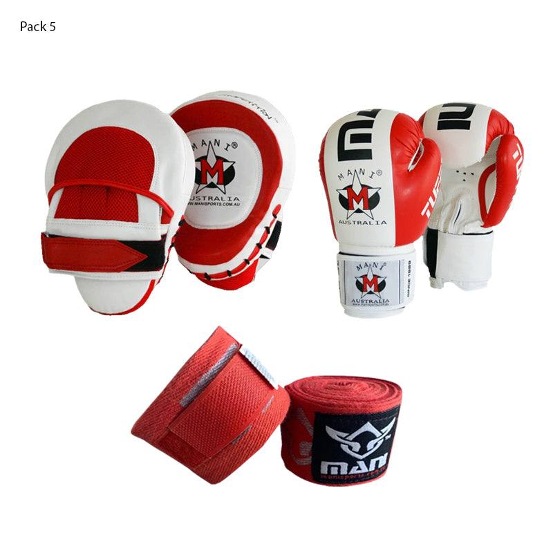 Mani Glovesup Boxing Gloves and Pad Set - boxing gloves and focus pads combo | MMABOXING