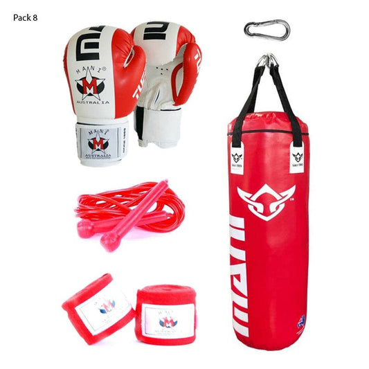 Mani 3ft Punching Bag Boxing Gloves Speed Rope Hand Wraps Snap Hook - punching bag bundle for boxing | MMABOXING