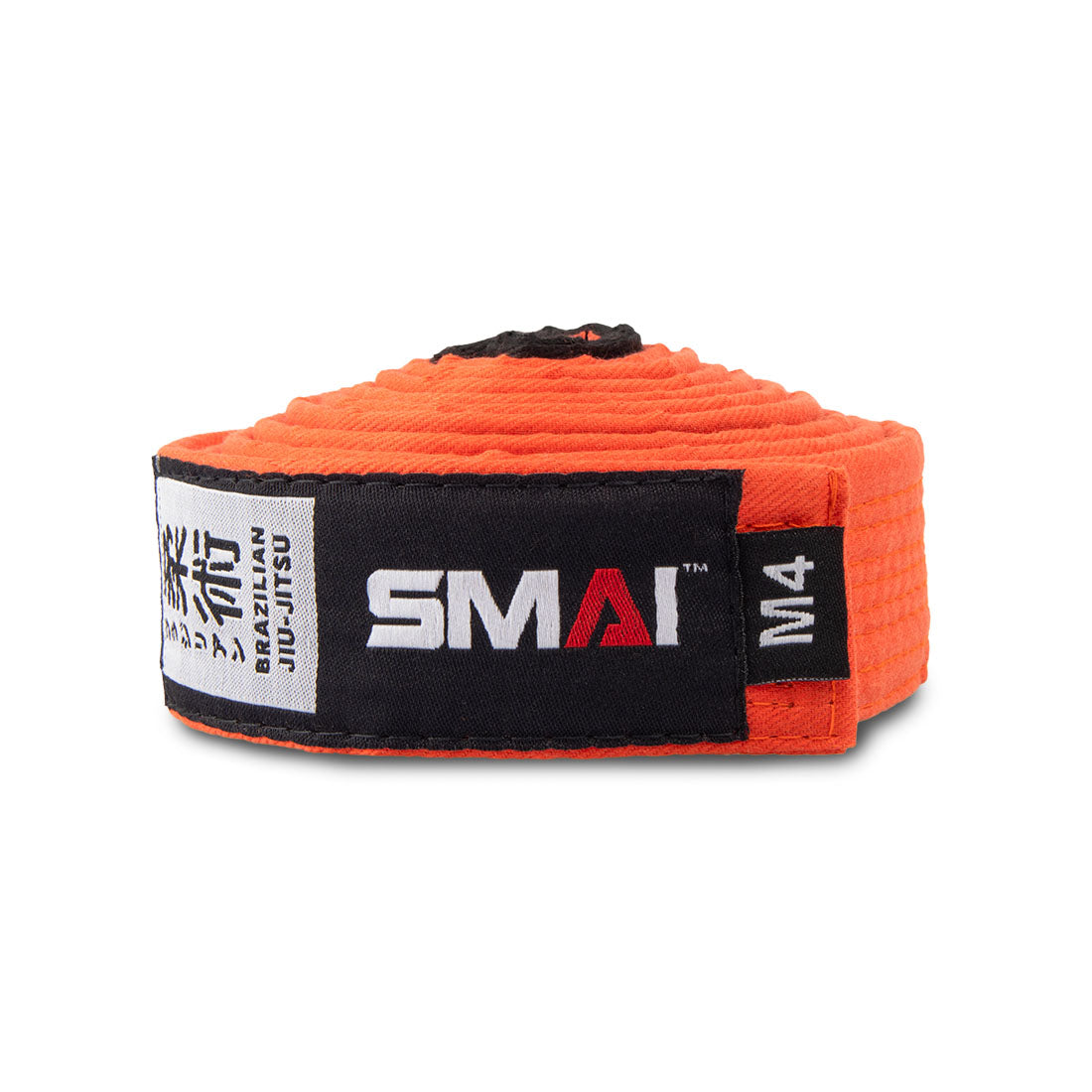 SMAI IBJJF Standard Brazilian Jiu-Jitsu Belt - BJJ Belt in Orange - view 14