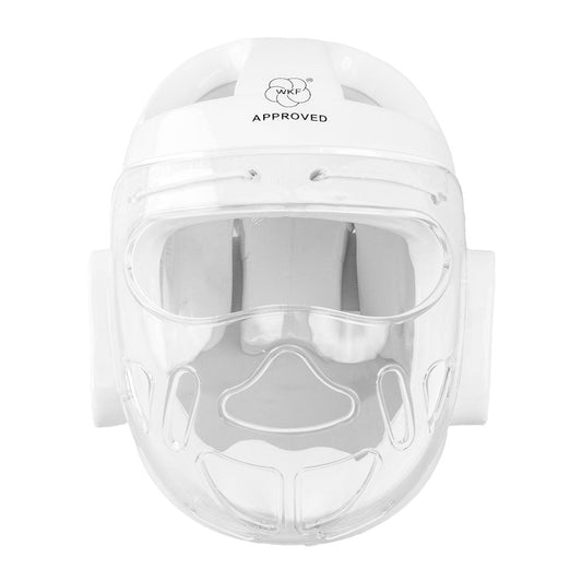 SMAI WKF Approved Karate Head Guard with Face Mask - detail view 2