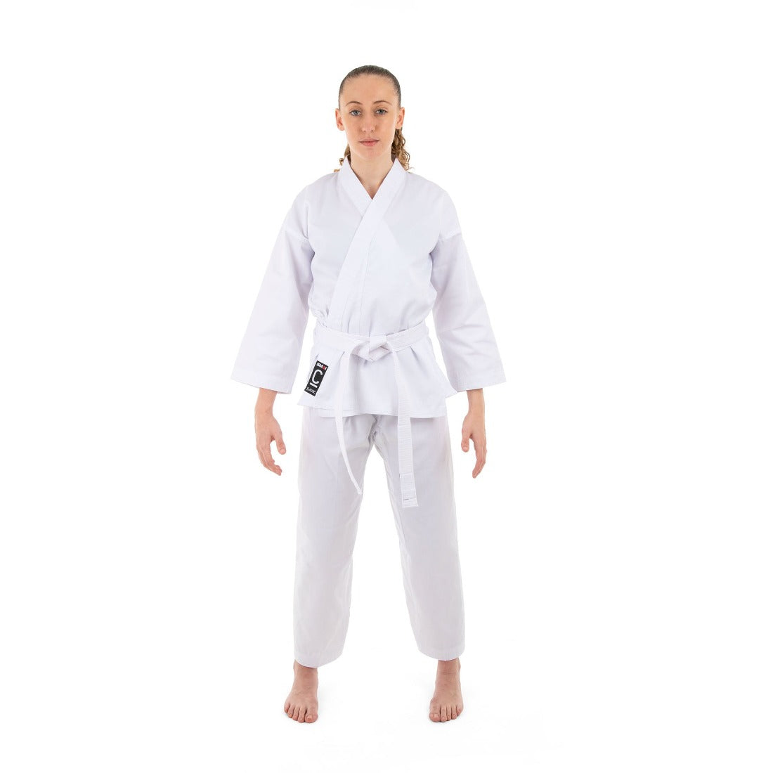 SMAI Classic 8oz White Student Karate Gi - Karate Uniform - martial arts uniforms product photo