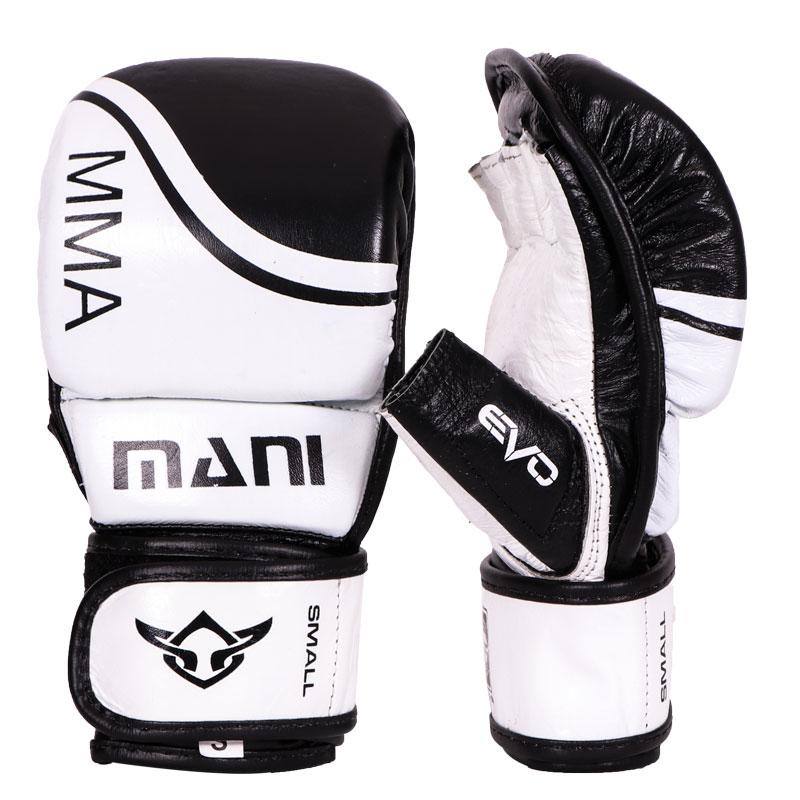 Mani MMA Leather Grappling Sparring Gloves - full leather MMA grappling gloves for training | MMABOXING