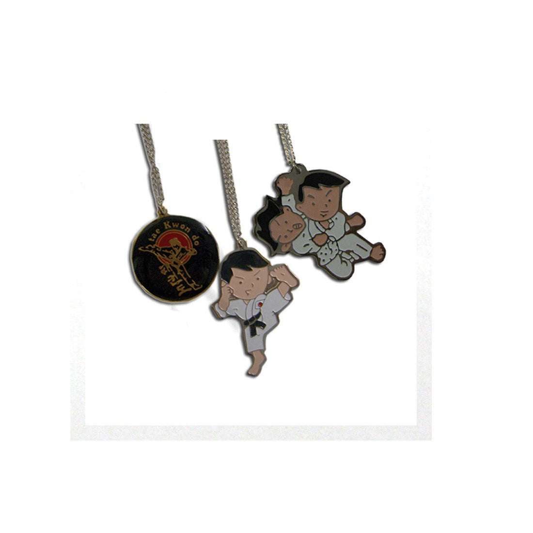 SMAI Martial Arts Necklace in Kicking Man - martial arts accessories product photo