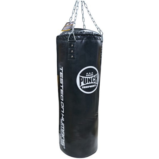 Punch Boxing Bag - Empty Casing Trophy Getters Mil Spec - 5ft - Black - commercial grade bags product photo