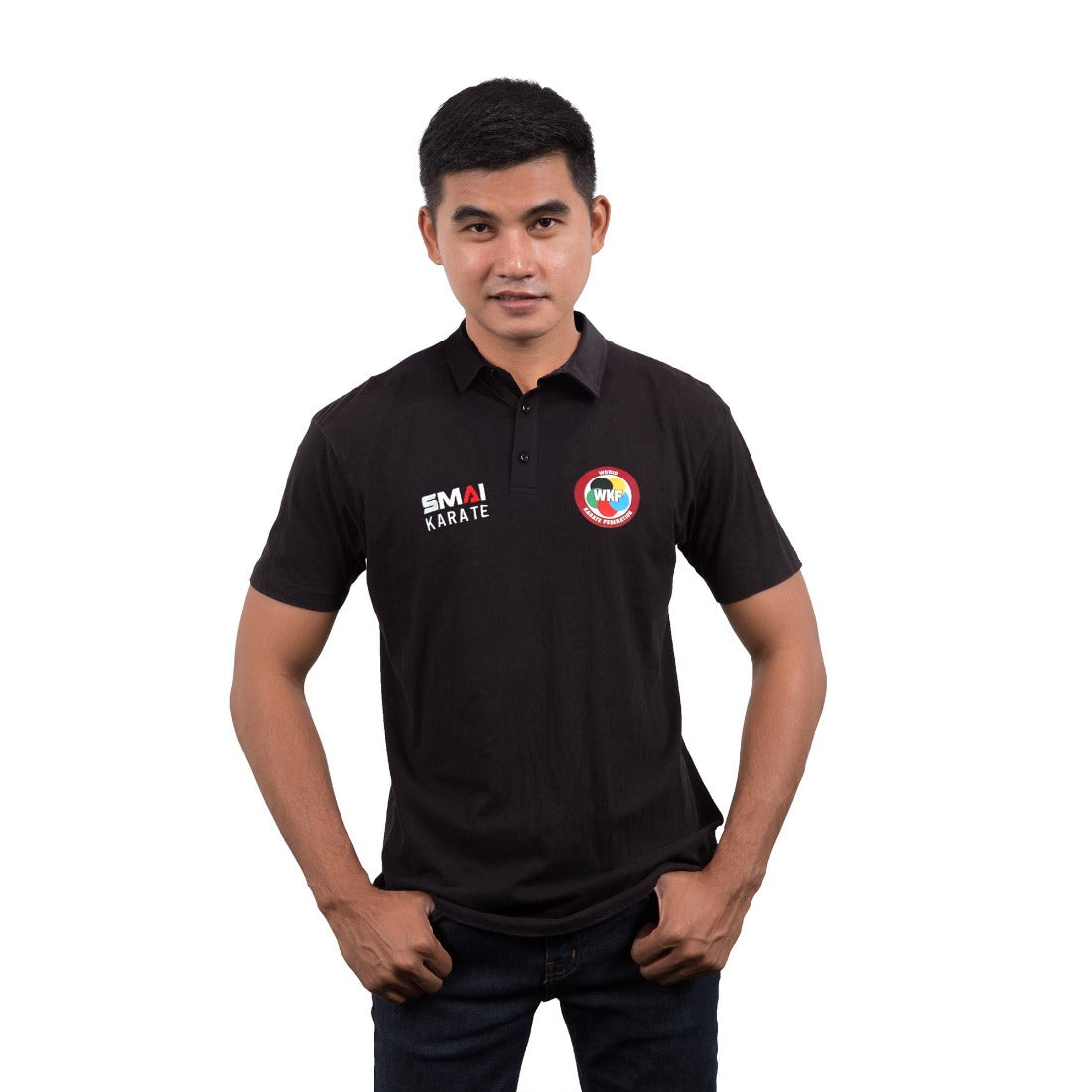 SMAI WKF Polo Shirt - Karate Sportswear - detail view 2