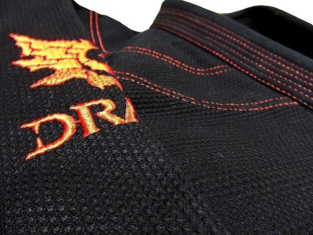 Morgan Dragon V2 450gsm BJJ Gi - Ibjjf Approved (black)