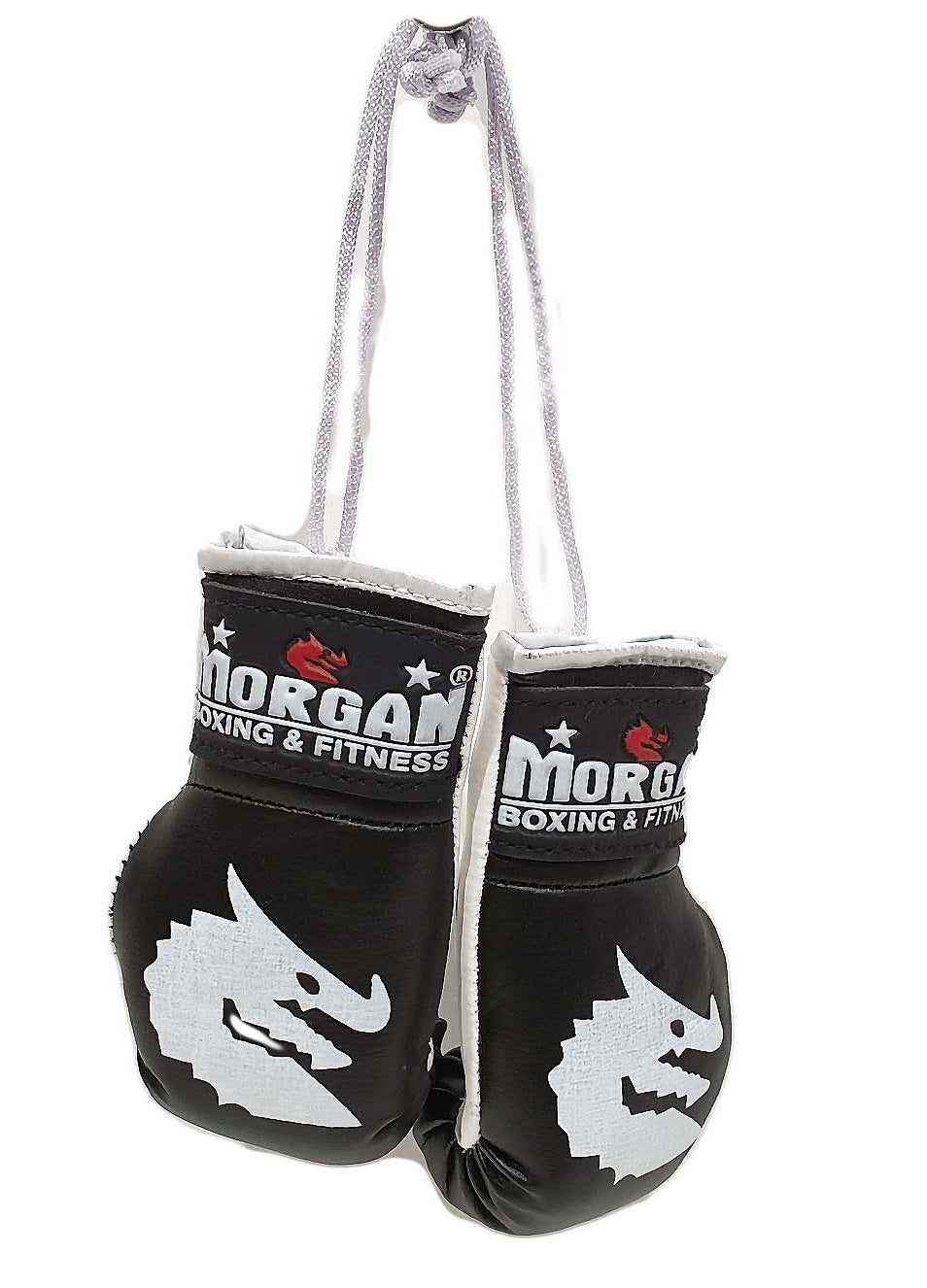 Morgan Rear View Mirror Gloves pair in Black, Blue, Pink, Red and White boxing accessory