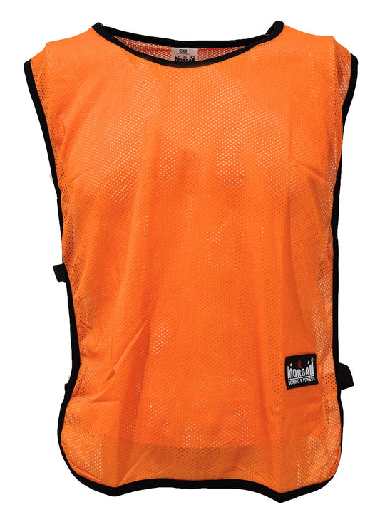 Morgan Sports Training Bib in Fluro Yellow and Orange for team training sessions