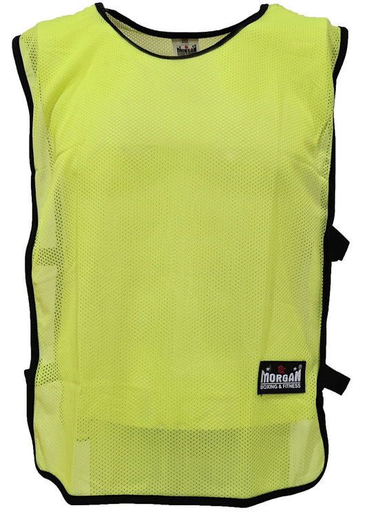 Morgan Sports Training Bib in Fluro Yellow and Orange for team training sessions