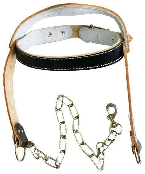 Mani Leather Head Harness for Neck Strengthening - neck training harness for gym | MMABOXING