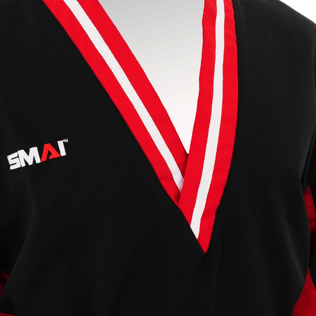 SMAI 8oz Taekwondo Demo Team Dobok - TKD Uniform in Red - view 6