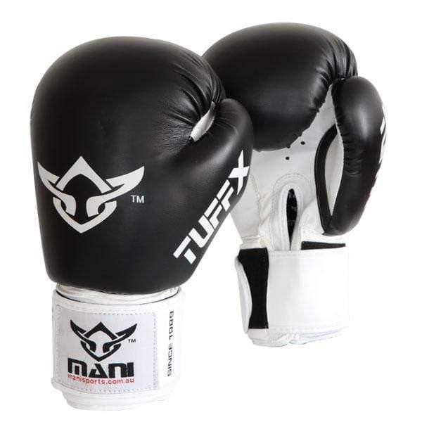 Mani Tuffx Boxing Gloves Silver/Blue 10oz