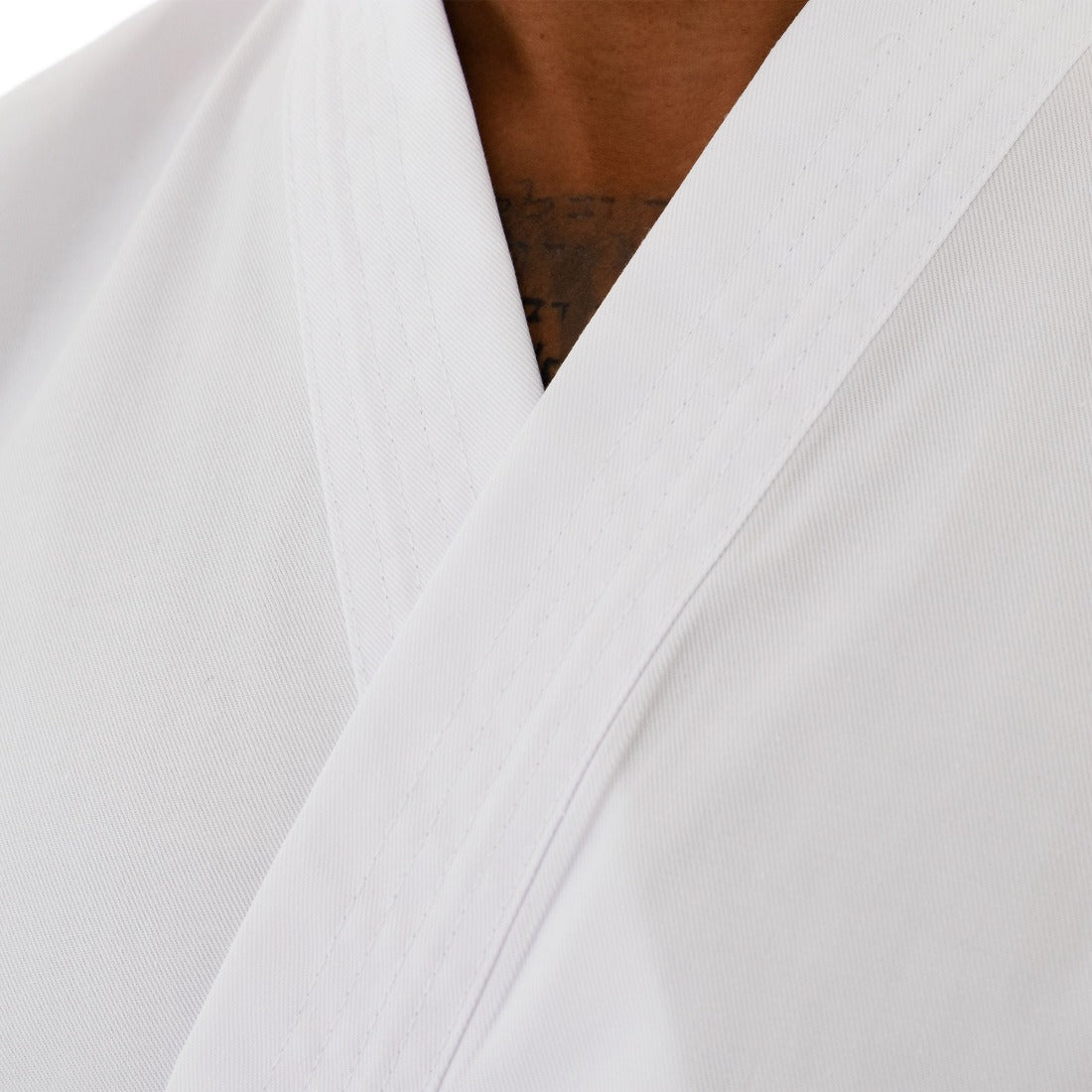 SMAI Classic 8oz White Student Karate Gi - Karate Uniform - detail view 12