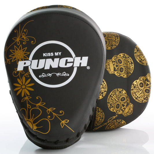 Punch Focus Pads - Urban - Gold Skull Art - Black - product photo