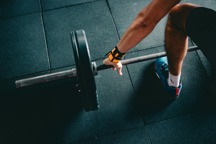 Weights and equipment in a home gym