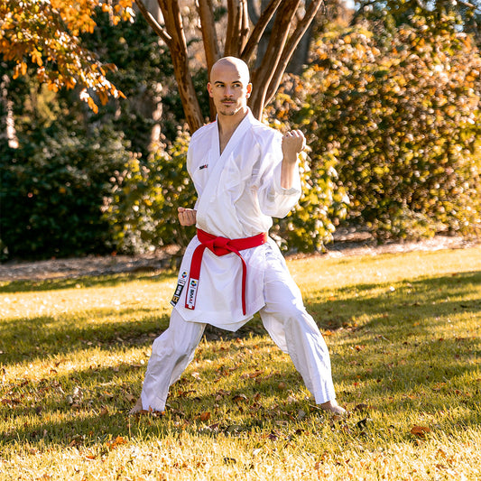 SMAI WKF Reversible 4.5oz Premium Kumite Gi - Inazuma RX - detail view 2