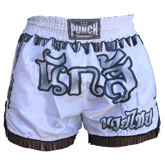 Punch Thai Shorts - Hero - White - OSO - product photo