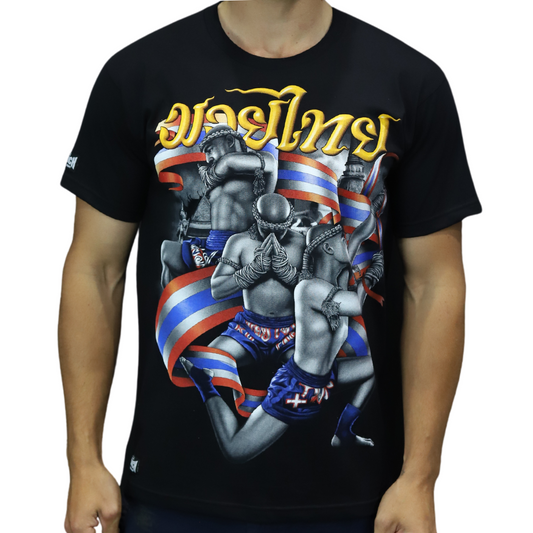 Punch Tshirt - Punch Ram Muay - Black - product photo