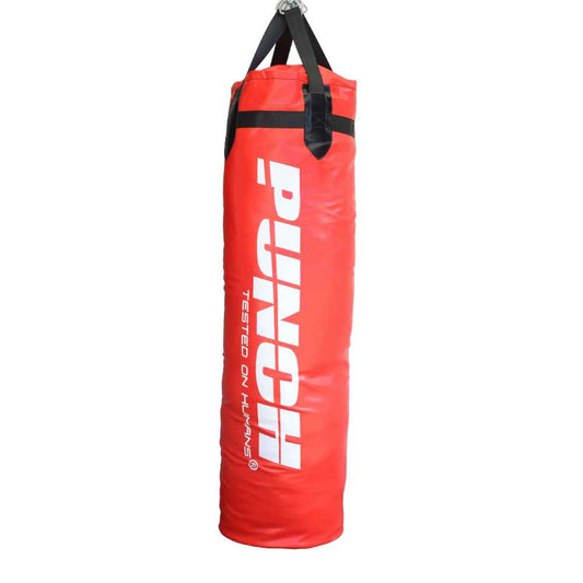 Punch Boxing Bag - Urban - Filled - 5ft in RED - product photo