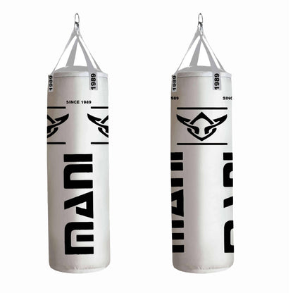 Punching Bags 4ft Filled Commercial Grade 45 cm Dia White Mani Sports®