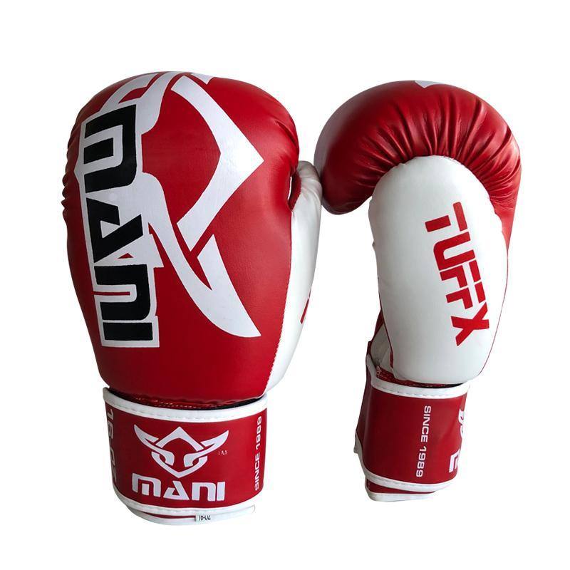 Mani Tuffx Boxing Gloves Red/White 12oz