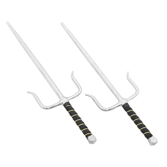 SMAI Steel Chrome Rounded Sai - Martial Arts Weapon - detail view 3