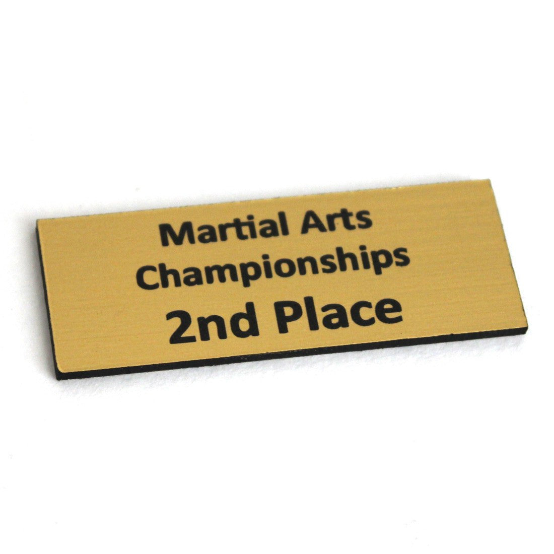 SMAI Trophy Name Plate - 2nd Place - martial arts accessories product photo