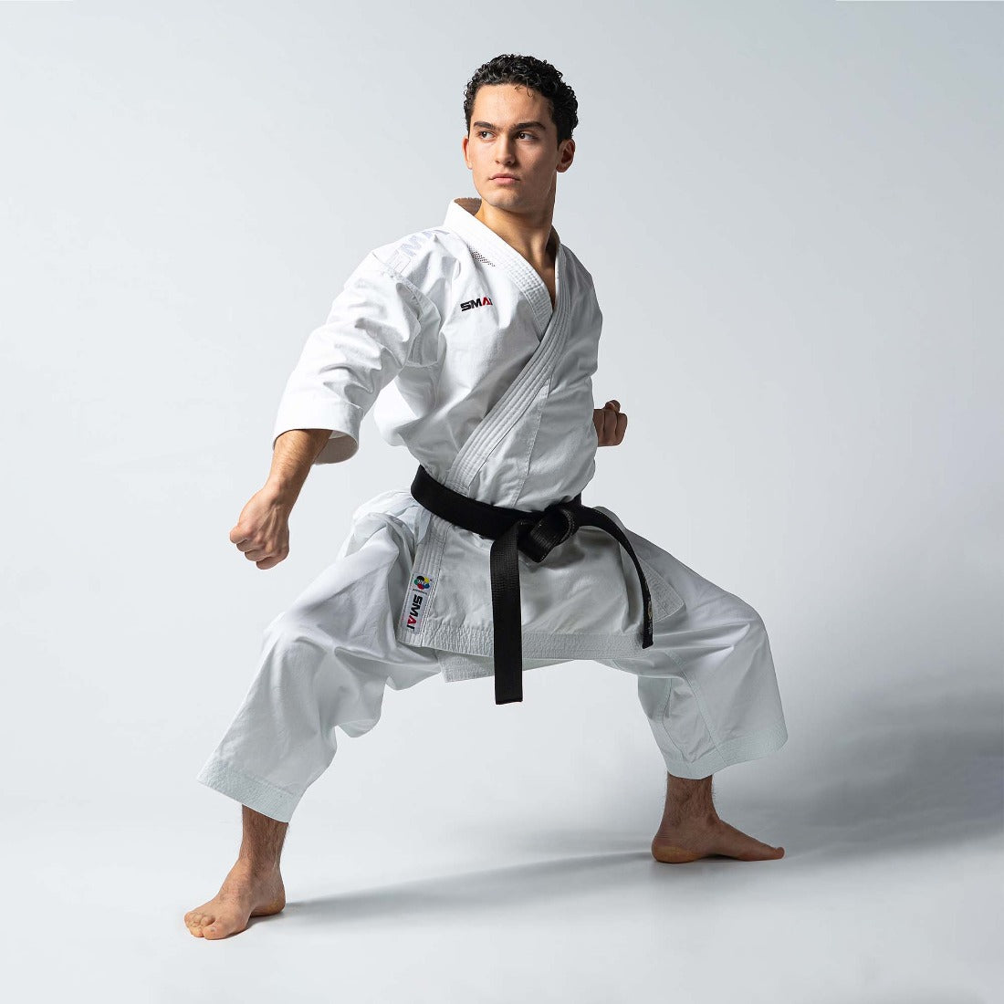 SMAI WKF 14oz Premium Kata Gi - Kaminari X Karate Uniform - detail view 2