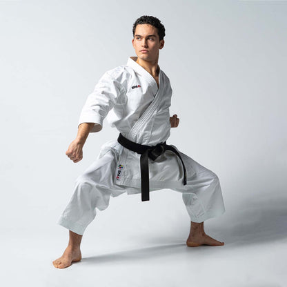 SMAI WKF 14oz Premium Kata Gi - Kaminari X Karate Uniform - detail view 2