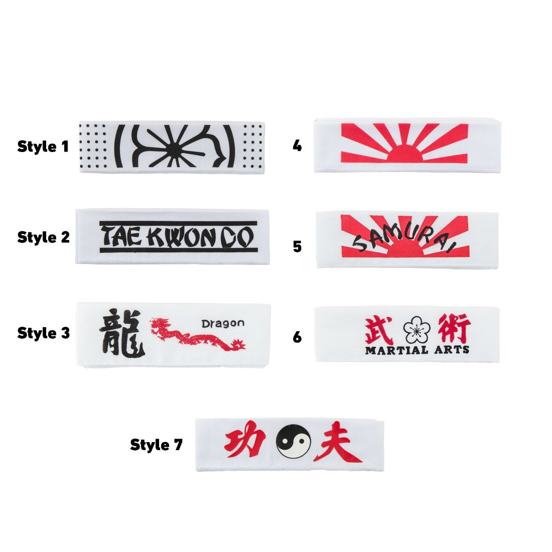 SMAI Martial Arts Head Bands - detail view 2