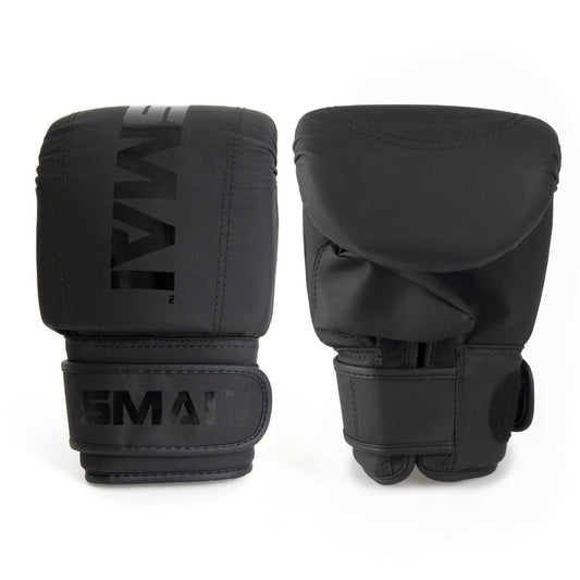 SMAI Triple Black Boxing Bag Mitts - boxing protective equipment product photo