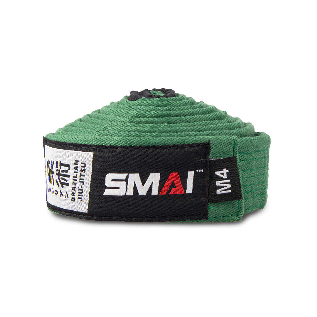 SMAI IBJJF Standard Brazilian Jiu-Jitsu Belt - BJJ Belt in Green - view 8