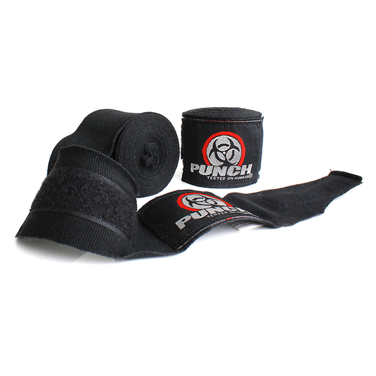 Punch Hand Wraps - Urban 4.5m Stretch in Black - product photo