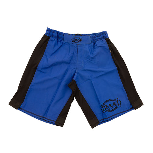 SMAI Heavy Duty MMA Shorts - Training Fight Shorts in Blue - view 2
