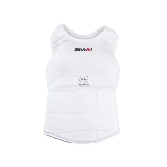 SMAI WKF Approved Female Body Guard with Breast Plate - martial arts sparring gear product photo