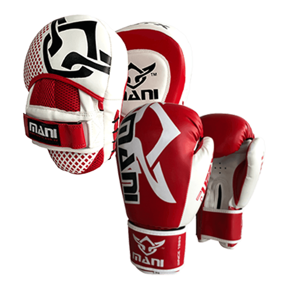 Mani Group Training Boxing Pack - boxing gloves and focus pads bundle for group training | MMABOXING