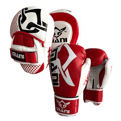 Mani Group Training Boxing Pack - boxing gloves and focus pads bundle for group training | MMABOXING