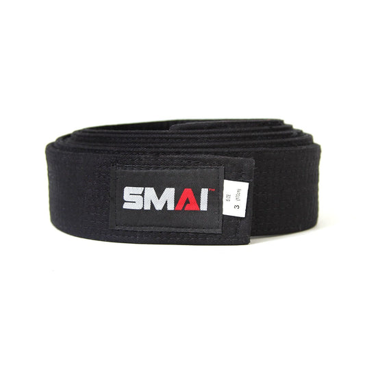 SMAI Deluxe Black Belt - Martial Arts Premium Belt - martial arts belts product photo