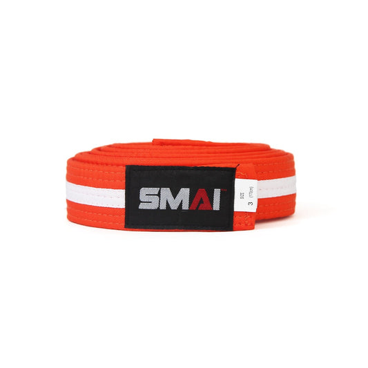 SMAI Martial Arts Belt - Stripe in Orange - view 2