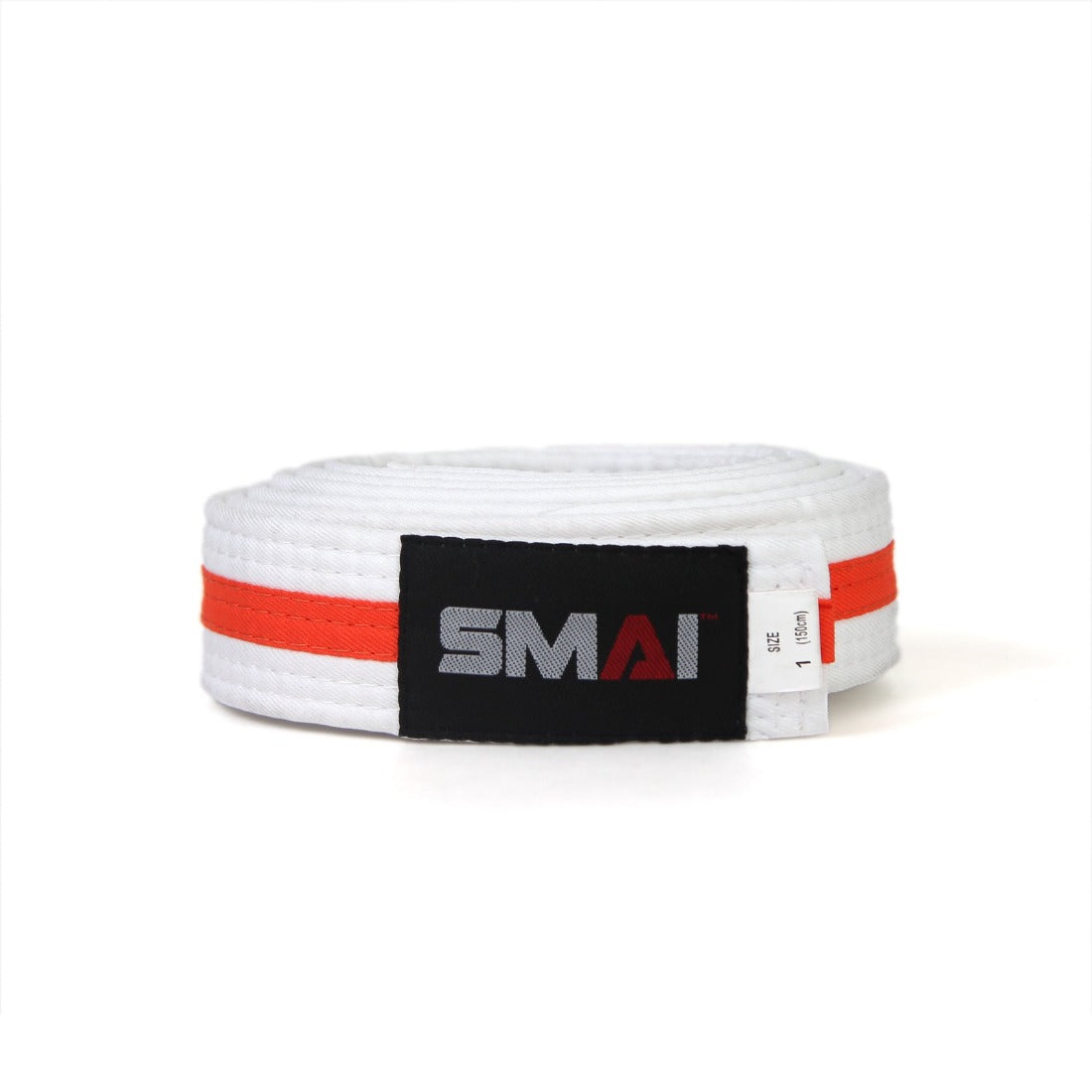 SMAI Martial Arts Belt - Coloured Stripe - detail view 7