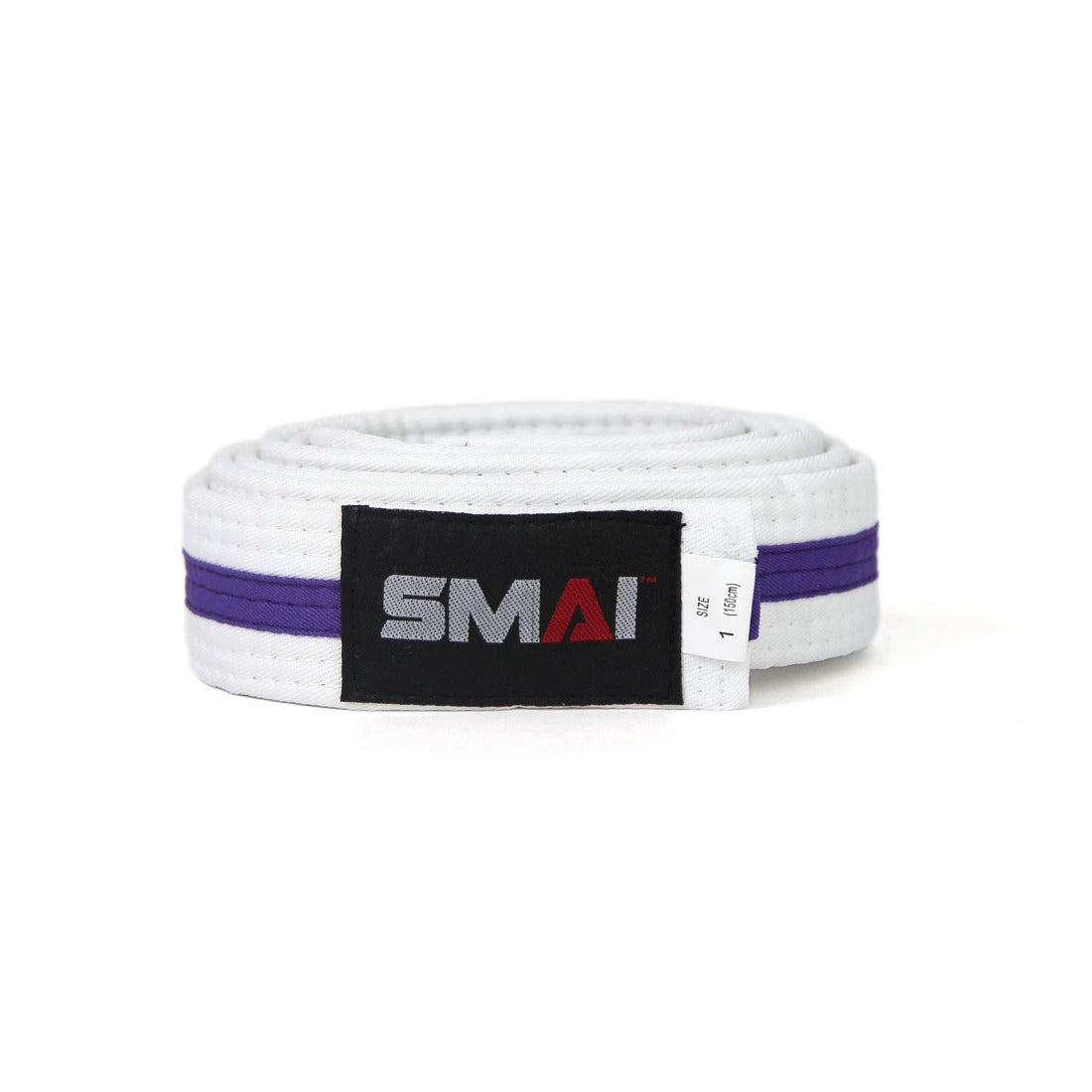SMAI Martial Arts Belt - Coloured Stripe in Purple - view 5