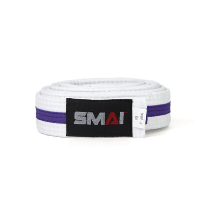 SMAI Martial Arts Belt - Coloured Stripe in Purple - view 5