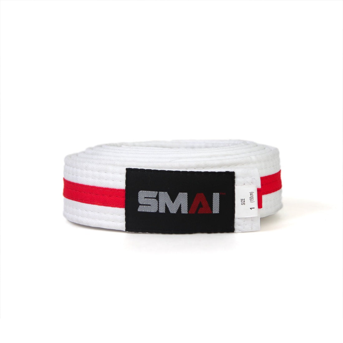SMAI Martial Arts Belt - Coloured Stripe - detail view 6