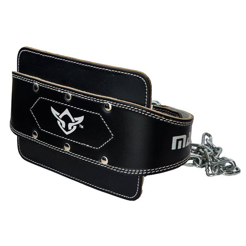 Mani Leather Dipping Belt With Chain - weightlifting dip belt for strength training | MMABOXING