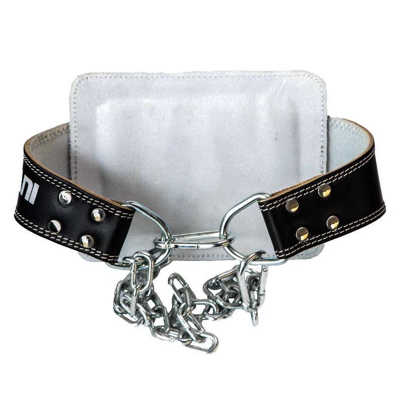 Mani Leather Dipping Belt With Chain - weightlifting dip belt for strength training | MMABOXING