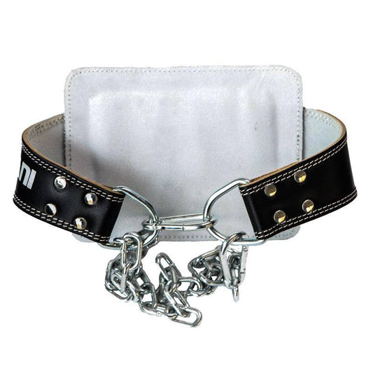 Mani Leather Dipping Belt With Chain - weightlifting dip belt for strength training | MMABOXING