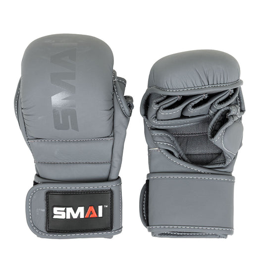 SMAI Elite85 MMA Hybrid Sparring Gloves in Charcoal - view 3