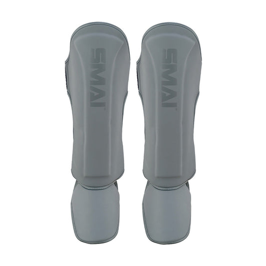 SMAI Elite85 Muay Thai Shin Guards in Charcoal - view 4